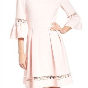 Eliza J Bell Sleeve Dress -pink
